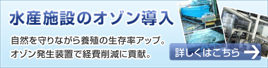 水産施設のオゾン導入
