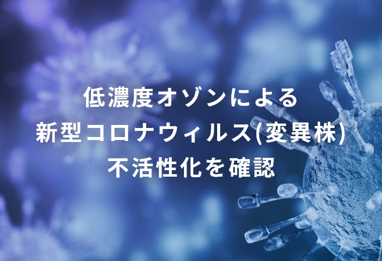 低濃度オゾンによる不活化効果